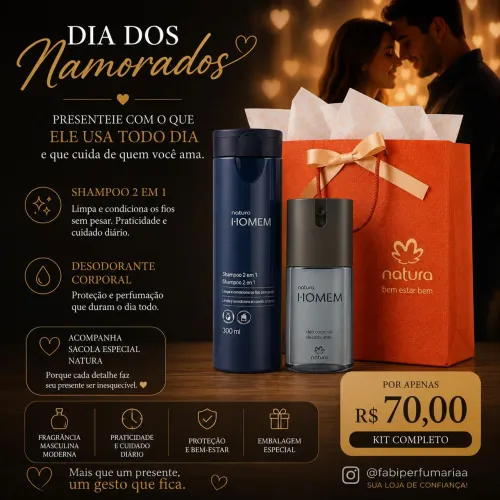 Kit Natura homem presente