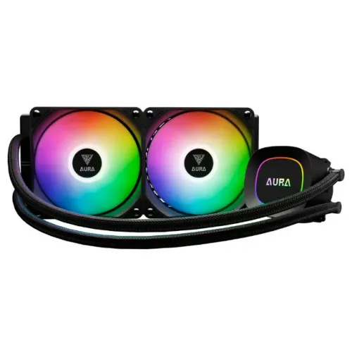 Water Cooler Gamdias Aura GL 240 Lite, 240mm, ARGB, Intel/AMD, Preto, Novo, Lacrado