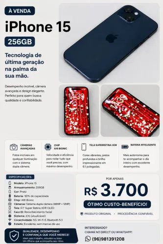 Iphone 15 256Gb