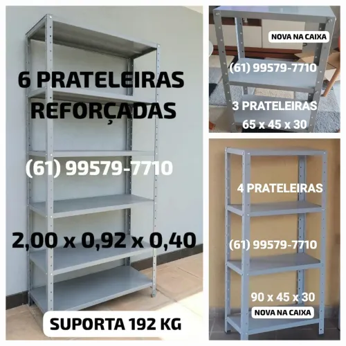 Estantes de Aço (Novas) a partir de 99,00