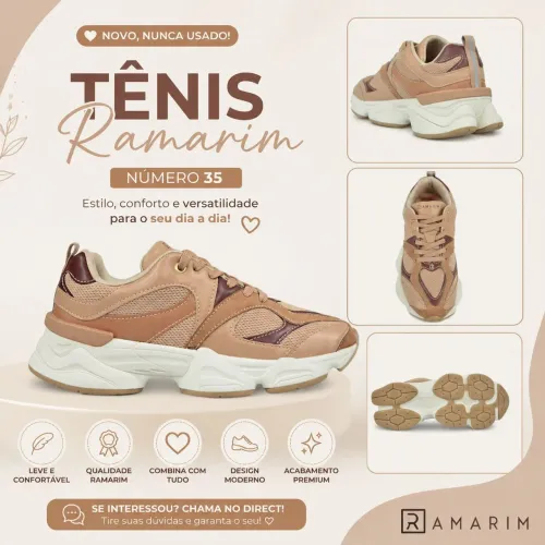 Ramarim Tênis Feminino Nº 35 Original Novo