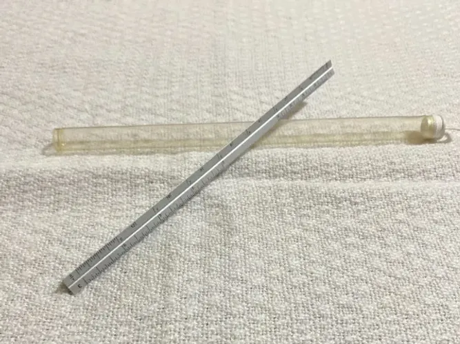Escalímetro Triangular de Bolso em Alumínio