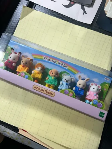 sylvanian families raincoat babies