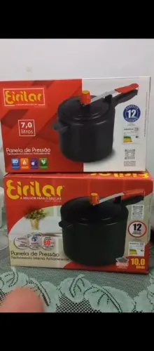 Panelas de pressão de 7 e 10 litros Novas