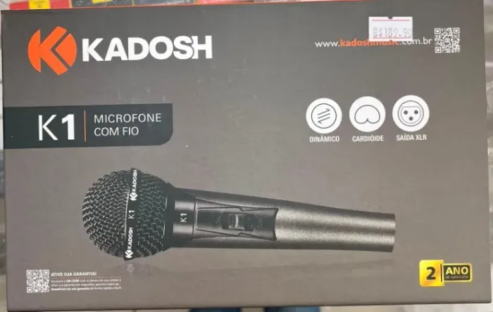 Microfone com fio Kadosh K1