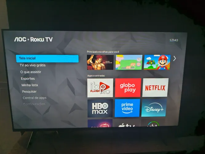 Smart TV AOC 43 Full HD Roku TV