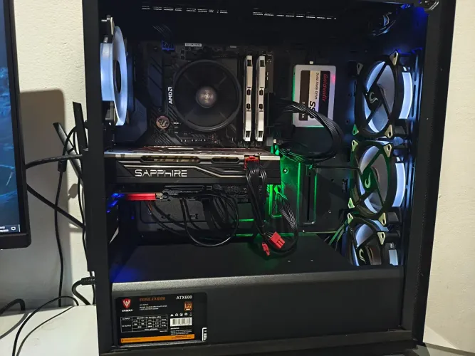 PC GAMER RYZEN 5, Shaphire nitro+ Rx580 8GB, 16GB RAM