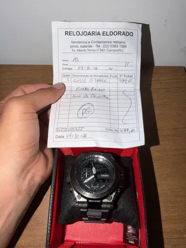 RELÓGIO G-SHOCK NOVO 1 ANO DE GARANTIA