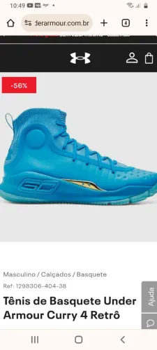 Tênis de basquete curry retro