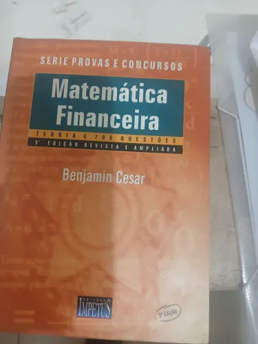 Matematica financeira  benjamim cesar