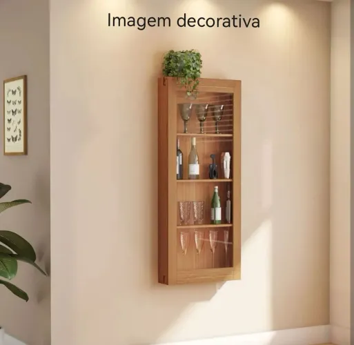 Cristaleira (wallbar) compacta, linda...