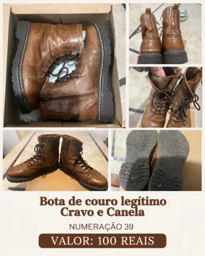 BOTA DE COURO 