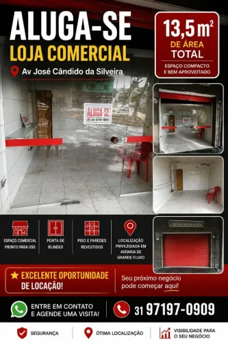 Alugo loja comercial Santa Inês