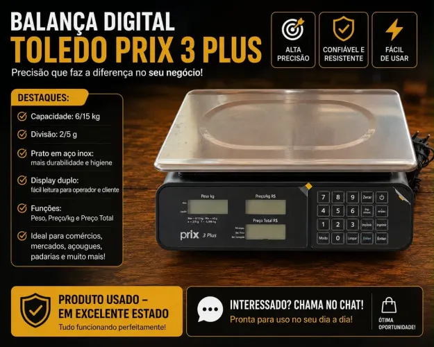 Balança digital TOLEDO PRIX 3 PLUS