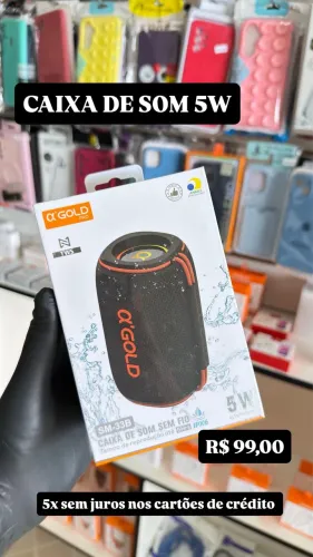 CAIXAS DE SOM BLUETOOTH ?GOLD PRO 5W