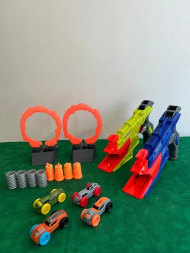 Nerf citrus conjunto de lançadores de carrinhos