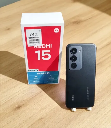Redimi 15 256 giga 8+8 ram caixa carregador nota fiscal bateria 7000