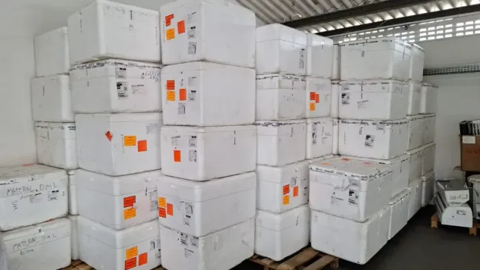 Caixa de Isopor - Usada apenas uma vez