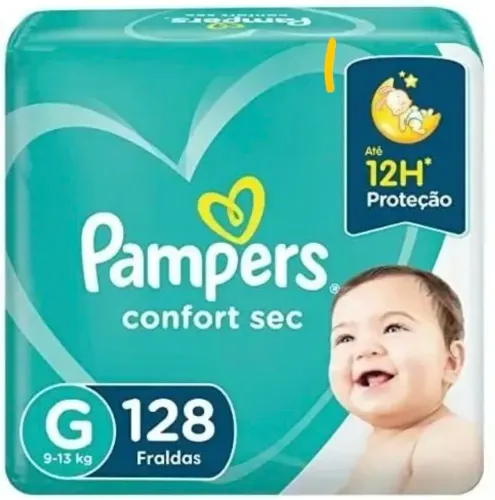 Fralda pampers confort sec