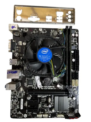 Kit placa mãe Gigabyte GA-H81M-S1 i7 4790 16GB