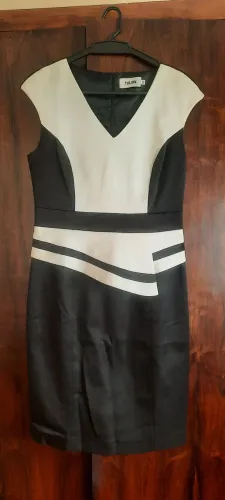 Vestido social PRETO E BRANCO