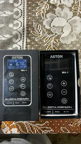 Fonte Digital Aston MA-1 para Máquina de Tatuagem