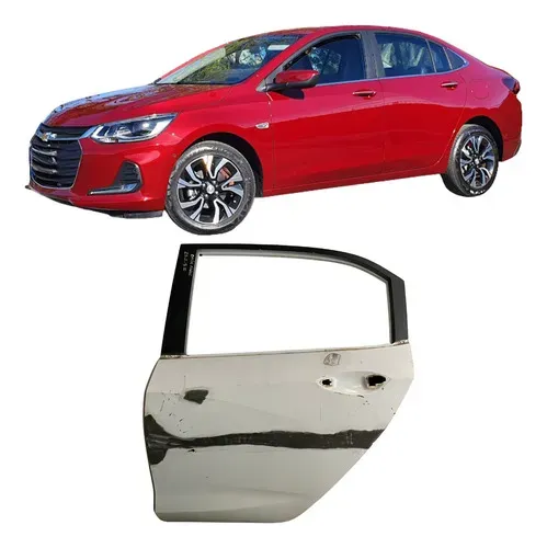 Porta Traseira Onix Hatch Original 2020 2021 25111910 Esquerdo Branco