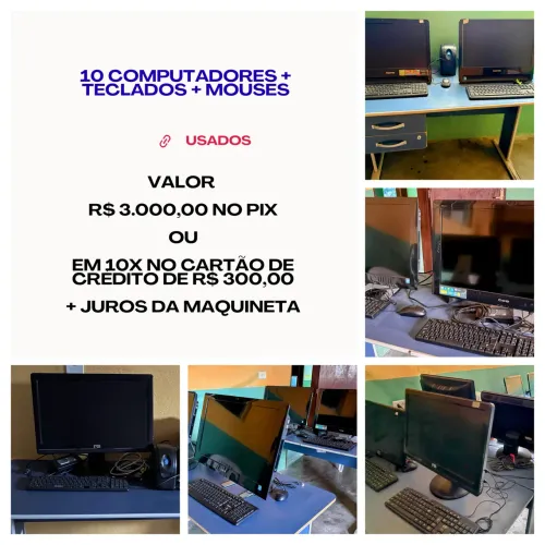 COMPUTADORES, TECLADOS E MOUSES