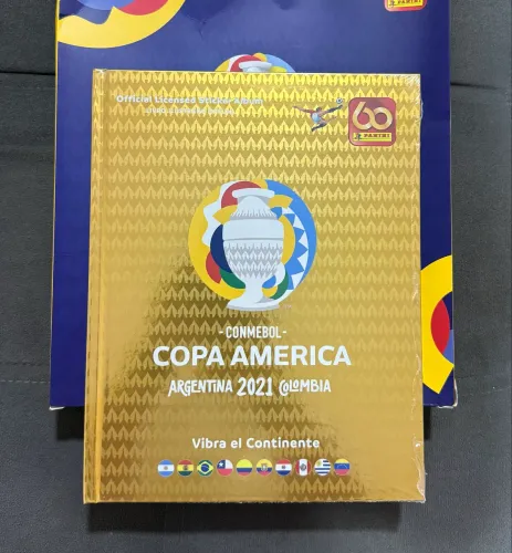 Album Copa América 2021 Dourado Lacrado + Caixa Box