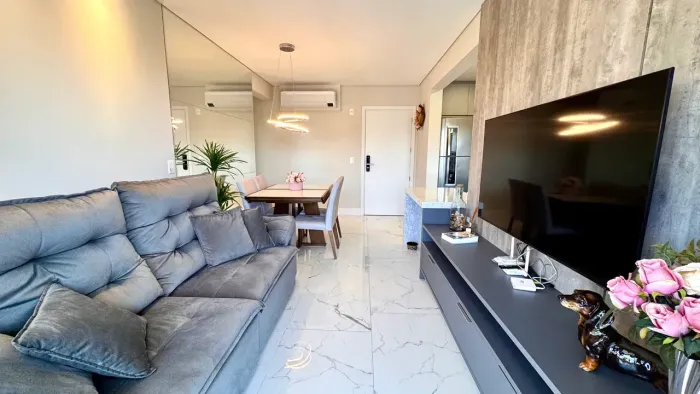 Excelente apartamento mobiliado com 73m² privativos