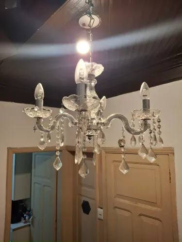 Lustre candelabro 4 braços 
