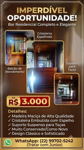 Barzinho conservado pra por bebidas
