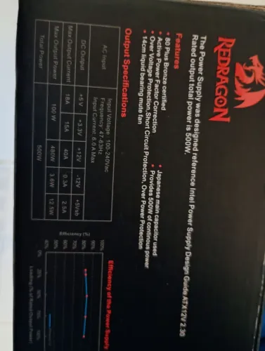 Fonte 500 w excelente condição super silenciosa