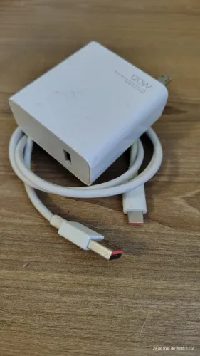 Carregador usb-c 120w bivolt xiaomi 20V 6A (6 amperes)