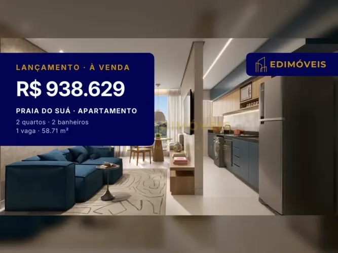 Linda Vista: Apartamento de 2 Quartos no Coração da Praia do Suá