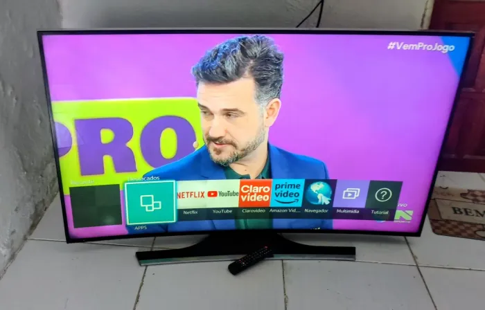 Tv 55 smart Samsung 4k curvada perfeita