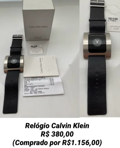 Relógio Calvin Klein - Pulseira em Couro