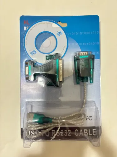 Cabo Serial Conversor Usb 2.0 Rs232 Macho + Adaptador Db25. Cor Verde