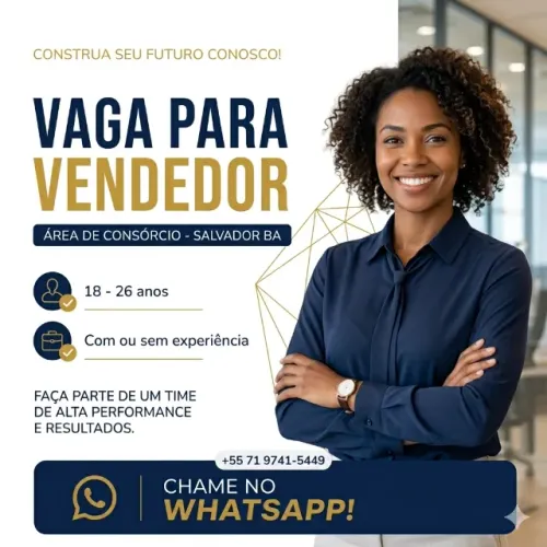 Vaga Para Vendedor (Consórcios)