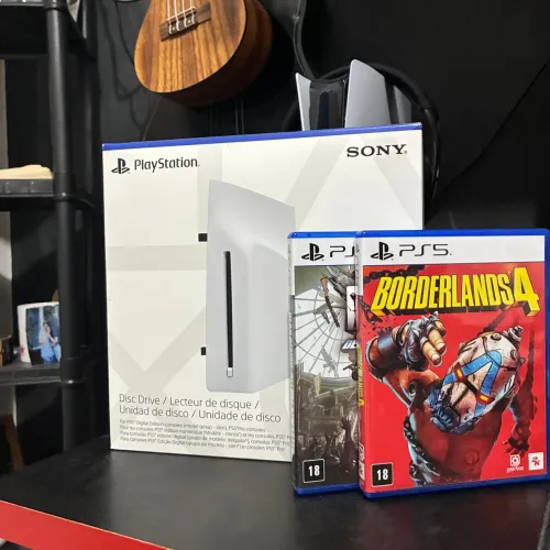 LEITOR DE DISCO PS5 + JOGOS