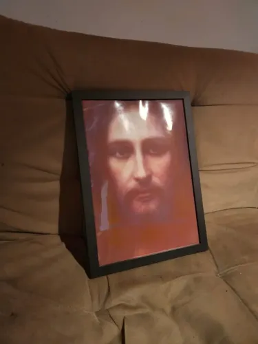 Quadro Jesus Cristo Foto Poster Moldurado
