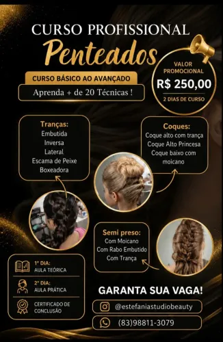 CURSO VIP PROFISSIONALIZANTE, PENTEADOS CAMPINA GRANDE