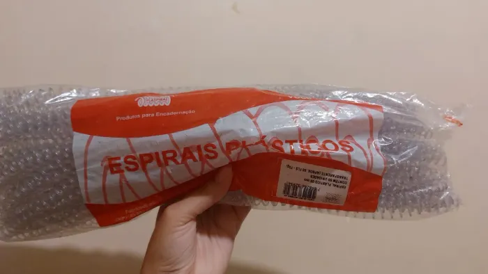 Espiral para encadernar 50 peças