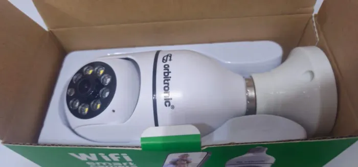 Câmera Lâmpada de Segurança, marca Orbitronic