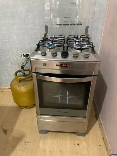 Fogão Brastemp 4 bocas inox automático