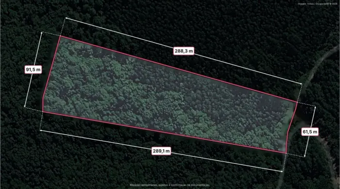 Área rural individual de 21.993 m² em São Luiz do Purunã - Destino de Turismo Rural