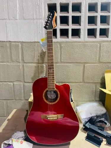 Violão NOVO Tagima Swell Folk - Candy Apple