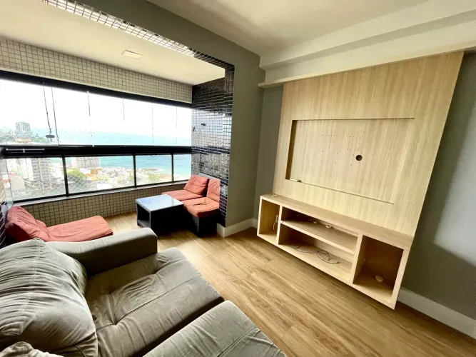 ALUGUEL QUARTO E SALA MOBILIADO E VISTA PERMANENTE PARA O MAR
