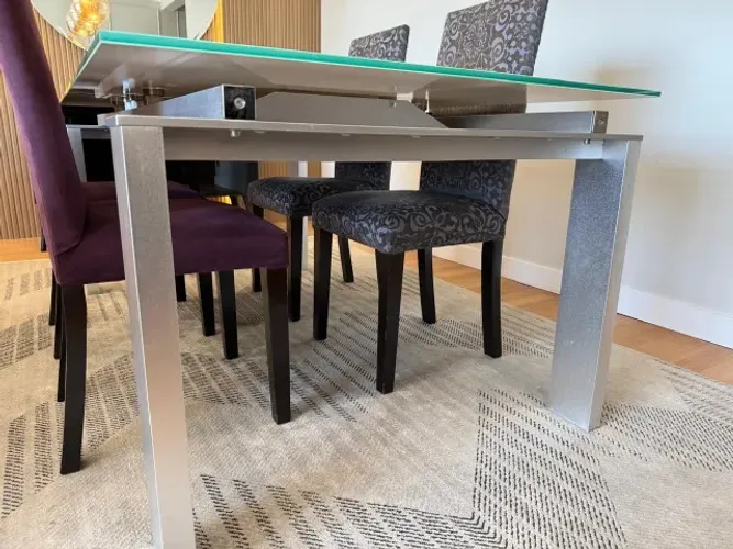 Mesa de jantar retangular Marca Walmer - expansível