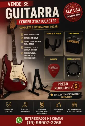 Vendo guitarra strinber